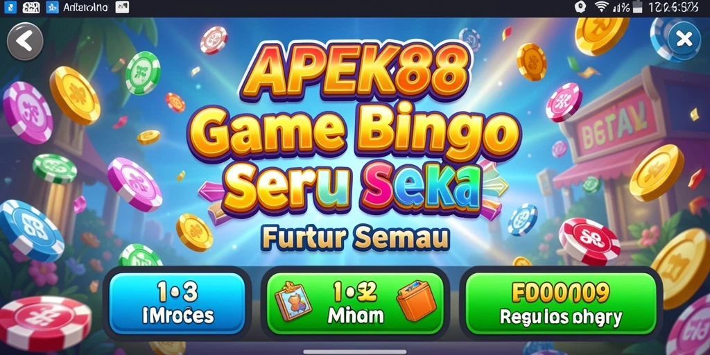 Screenshot APEK88 menampilkan gameplay Bingo yang mendebarkan.