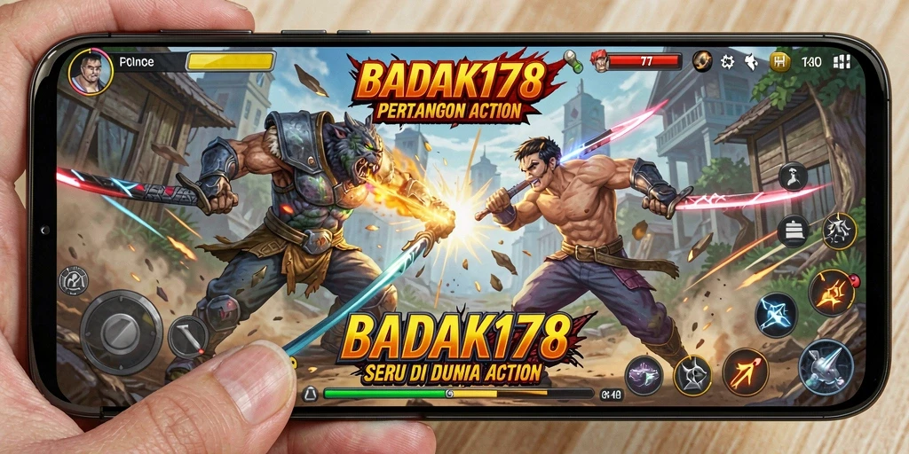 Tampilan seru gameplay BADAK178 yang mendebarkan dan intens.