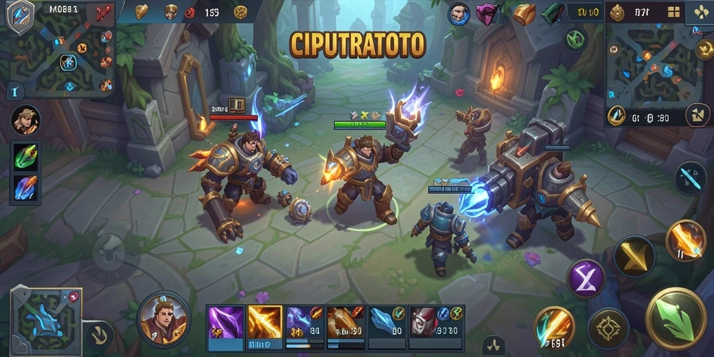 Tampilan gameplay seru dari CIPUTRATOTO di pertempuran strategis.
