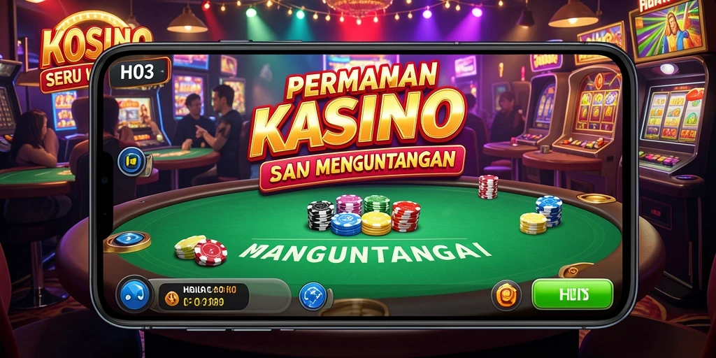 Gameplay seru H03 dengan variasi permainan Kasino yang menarik.