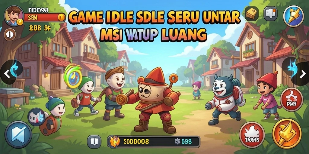 Tampilan gameplay seru dari ID098 dengan mekanisme Idle yang menarik.