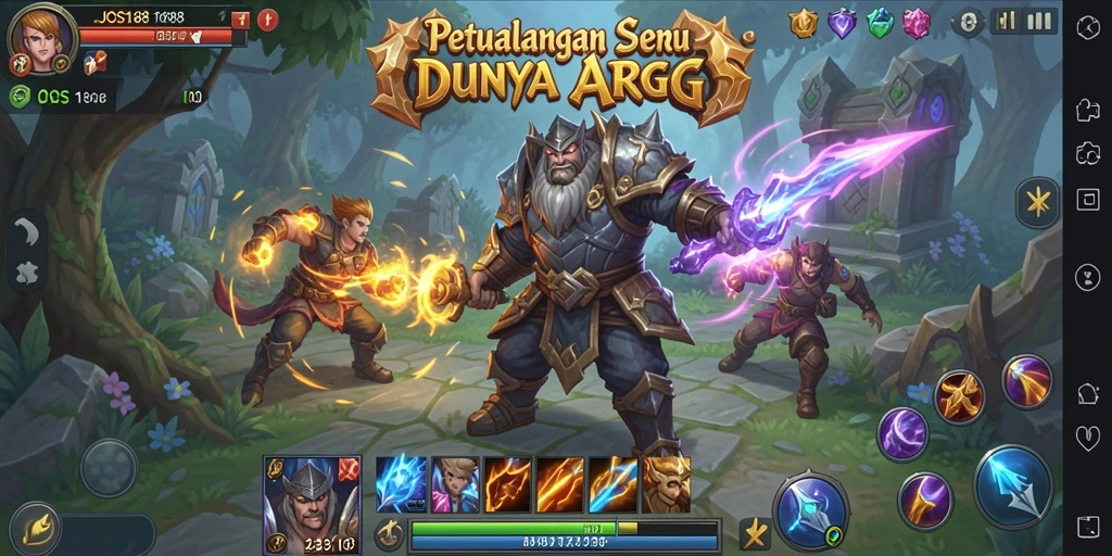 Screenshot utama JOSS188 menampilkan aksi pertempuran yang mendebarkan dalam dunia ARPG.