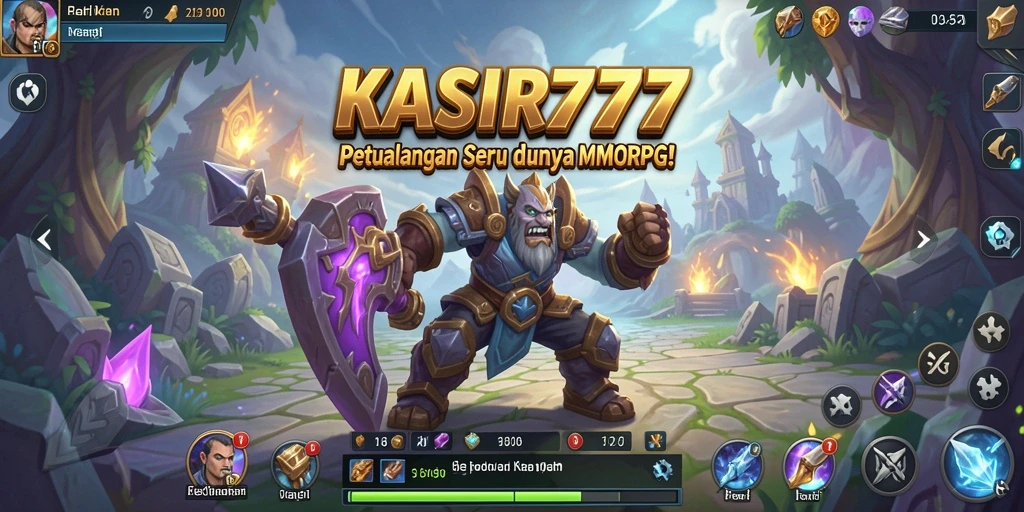 Gameplay mendebarkan KASIR777 di dunia MMORPG.