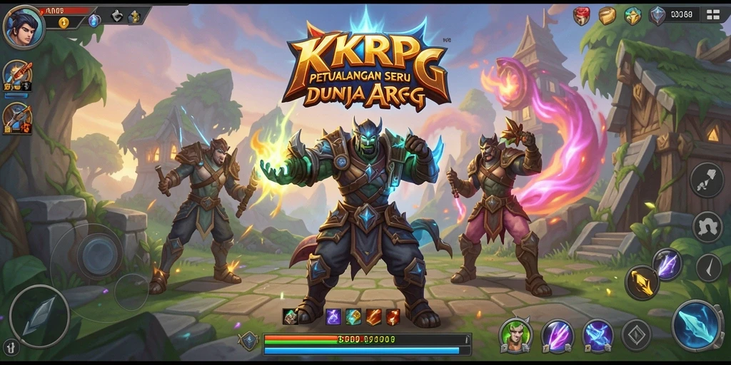 Tampilan screenshot gameplay KKRP yang menunjukkan aksi pertarungan seru.