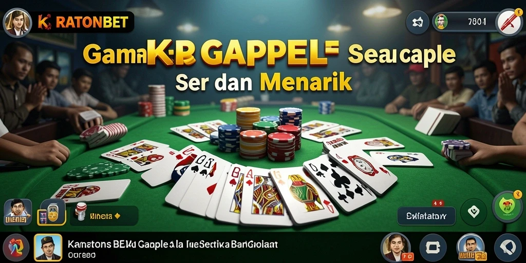 Screenshot gameplay KRATONBET yang menampilkan keseruan bermain Gaple.