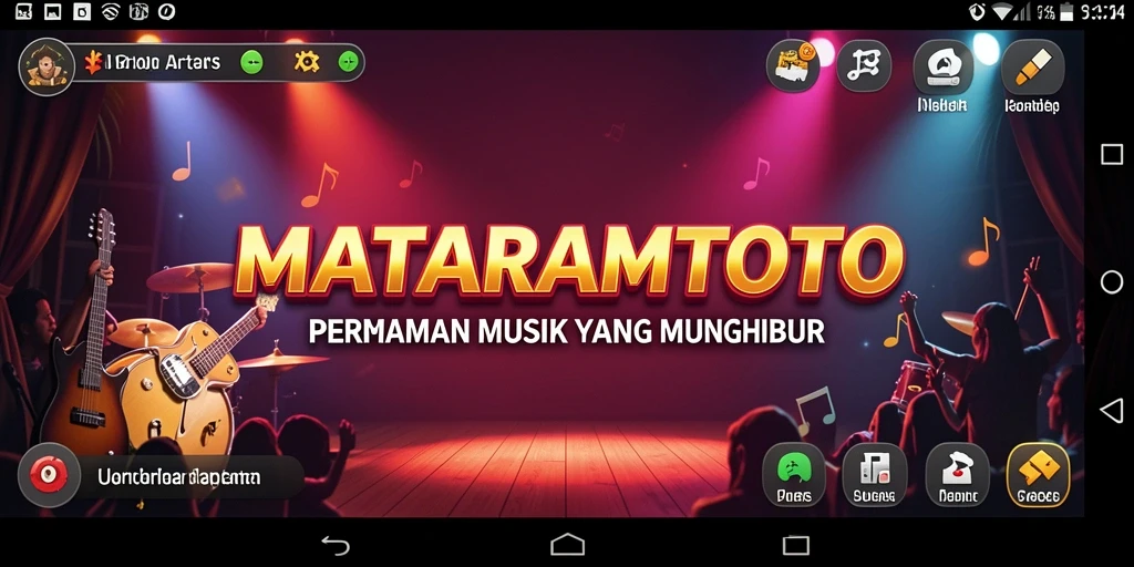 Screenshot menunjukkan keseruan gameplay musik MATARAMTOTO.