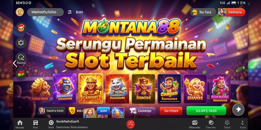 Tampilan gameplay MONTANA88 yang menarik dan penuh warna.