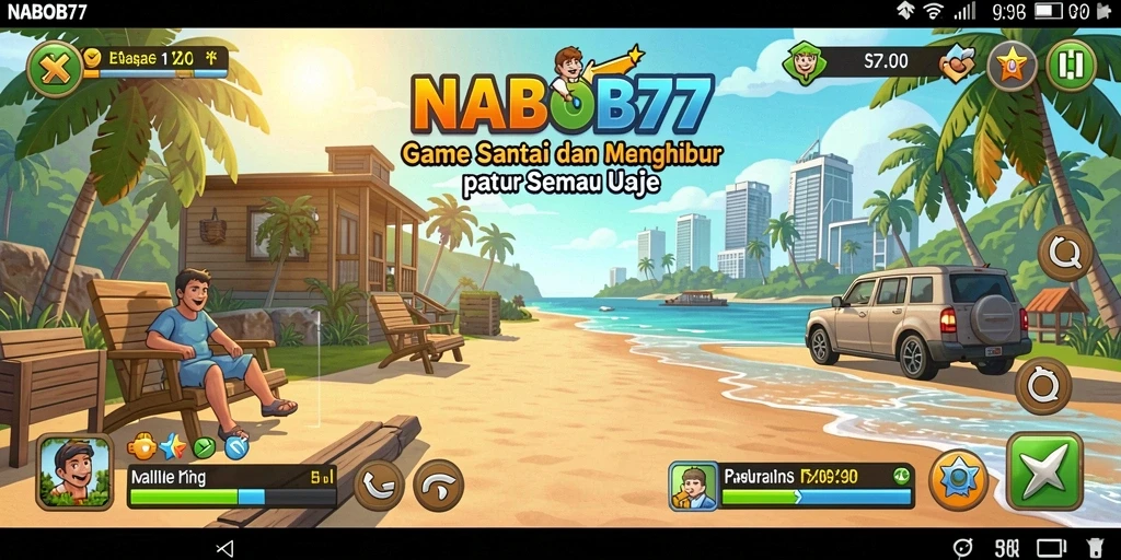 Tangkapan layar menunjukkan gameplay NABOB77 yang seru dan penuh warna.