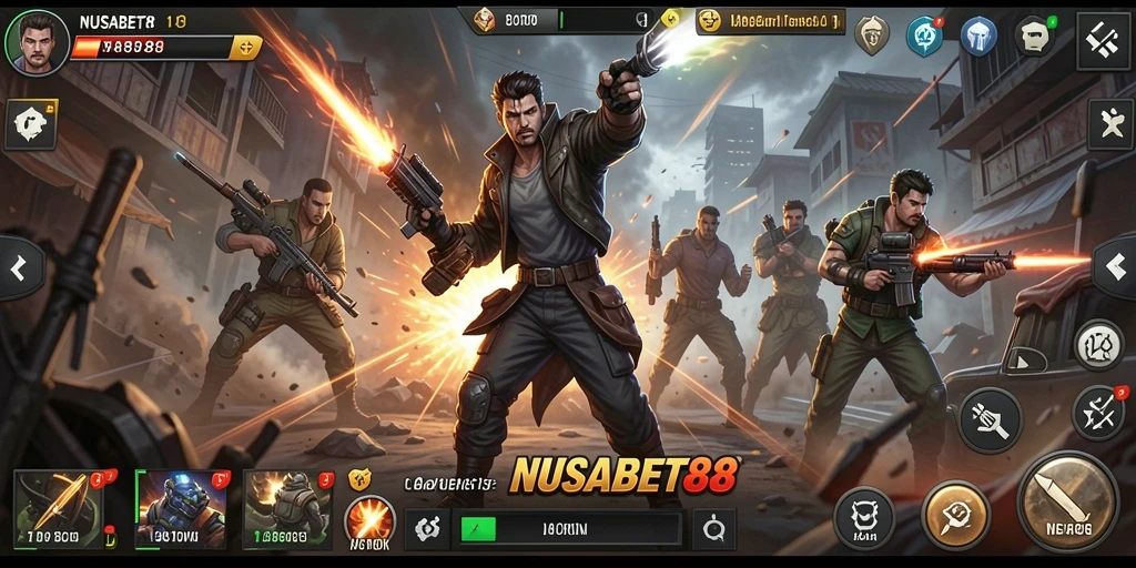 Tampilan gameplay seru dan mendebarkan dari NUSABET88.