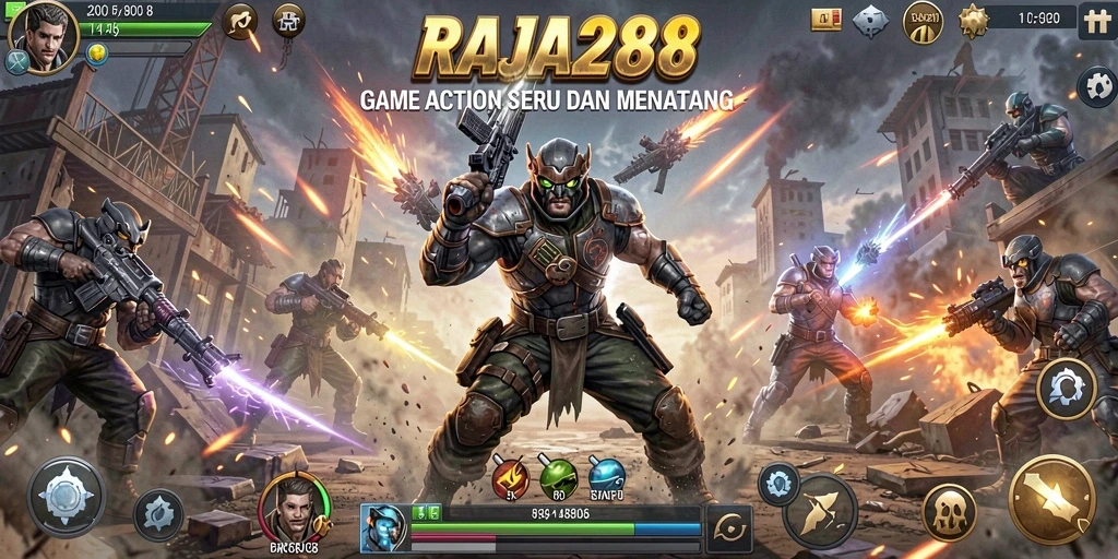 Tampilan gameplay seru dari RAJA288 dengan aksi yang mendebarkan.