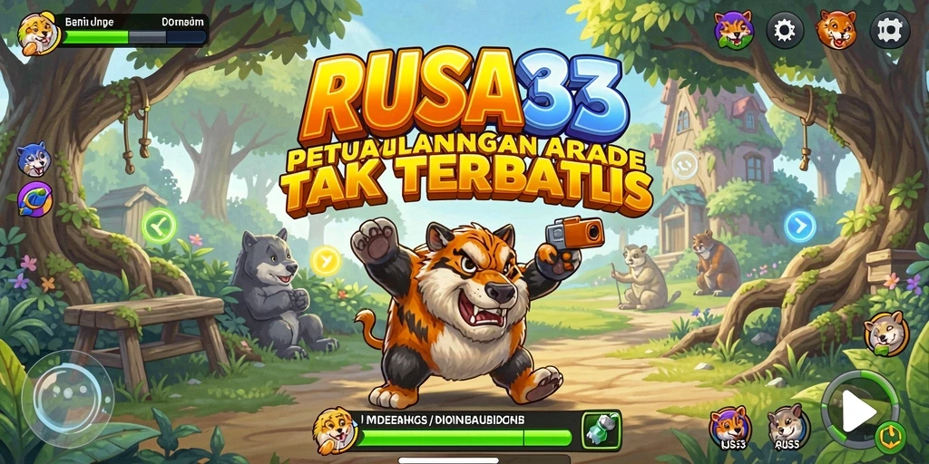Screenshot RUSA33 menampilkan keseruan gameplay arcade yang seru.