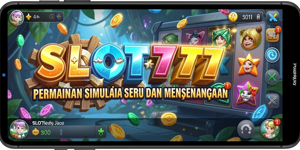 Tampilan gameplay SLOT777 yang seru dan penuh warna.