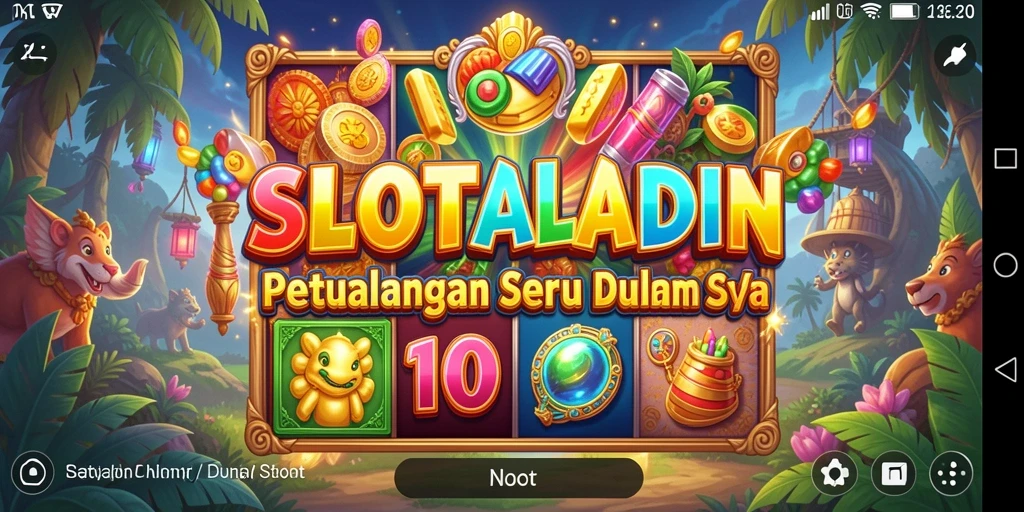 Gameplay SLOTALADIN dengan tema petualangan yang menakjubkan.