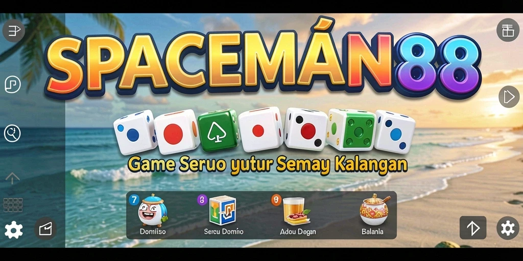 Gameplay seru SPACEMAN88 yang memperlihatkan strategi dalam permainan domino.