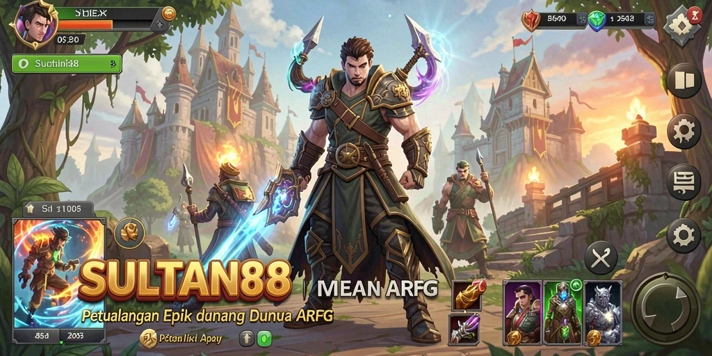 Tampilan visual menakjubkan dari gameplay ARPG SULTAN88.