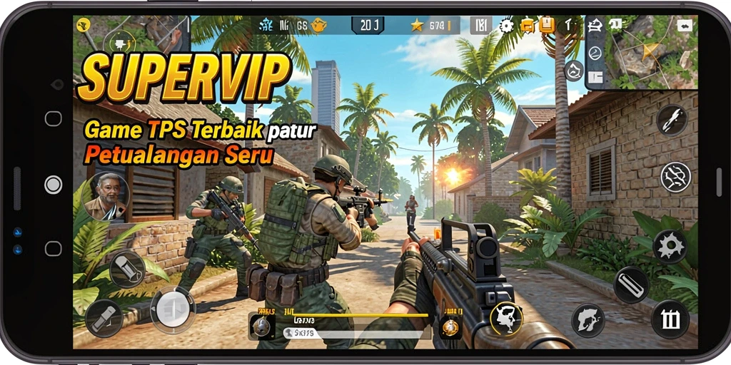 Tangkapan layar gameplay TPS yang menarik dan penuh aksi.