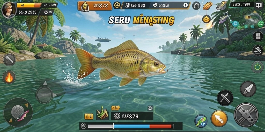 Tangkapan besar dalam gameplay seru WE878 yang menegangkan.