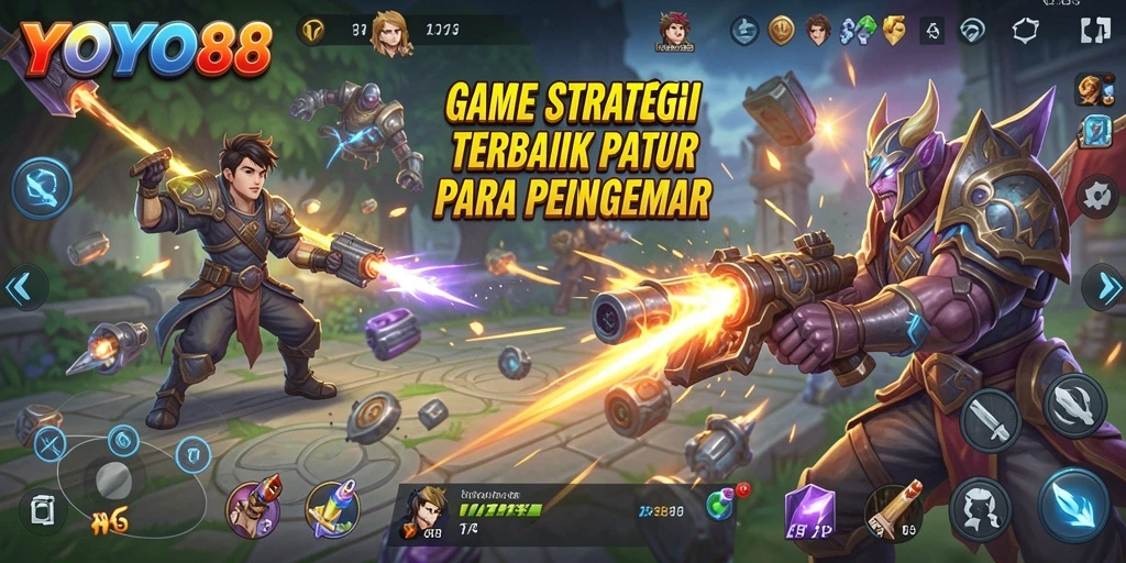 Tampilan gameplay utama YOYO88 dengan elemen strategi yang menarik.